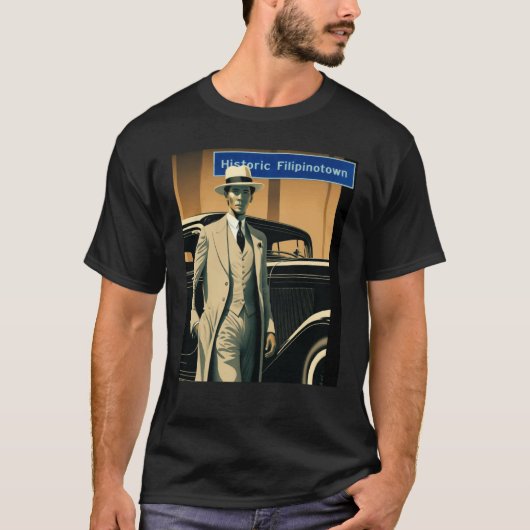 Art Deco Manong Apparel Celebrating Historic Filip Tシャツ (正面)