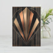 Art Deco Metallic Geometric Elegance シーズンカード (スタンド正面)