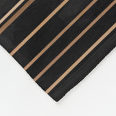 Art Deco Metallic Geometric Elegance フリースブランケット (角)