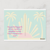 Art Deco Miami Beach Holiday Postcard ポストカード (裏面)