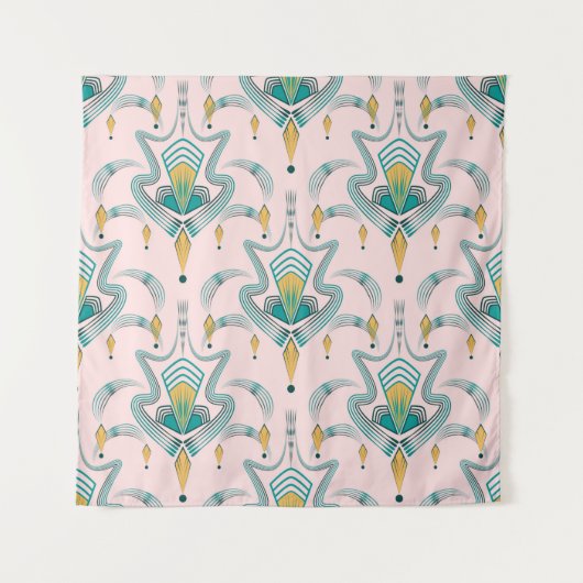 Art deco modern pattern graphic ornament. Abstract タペストリー (正面)