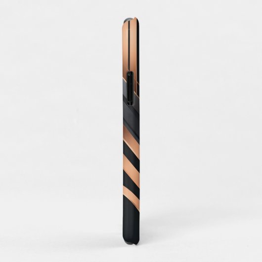 Art Deco Monogram Circle Name Design Case-Mate iPhoneケース (裏面/右)