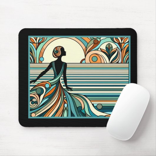 Art Deco Mouse Pad マウスパッド (マウス)