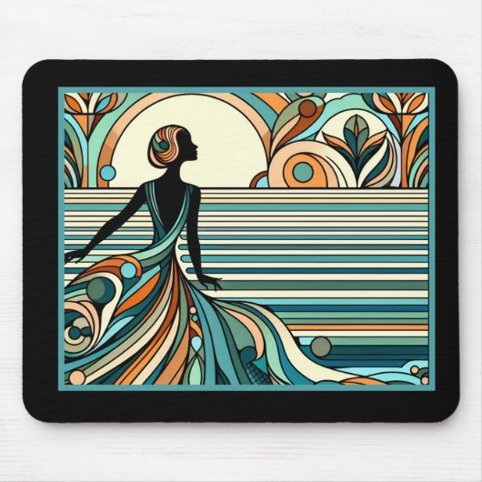 Art Deco Mouse Pad マウスパッド (正面)