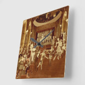 Art Deco Night Club スクエア壁時計 (傾斜)