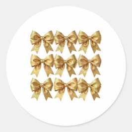 Art Deco Opulence Geometric Patterns ラウンドシール