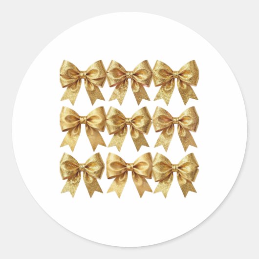 Art Deco Opulence Geometric Patterns ラウンドシール (正面)