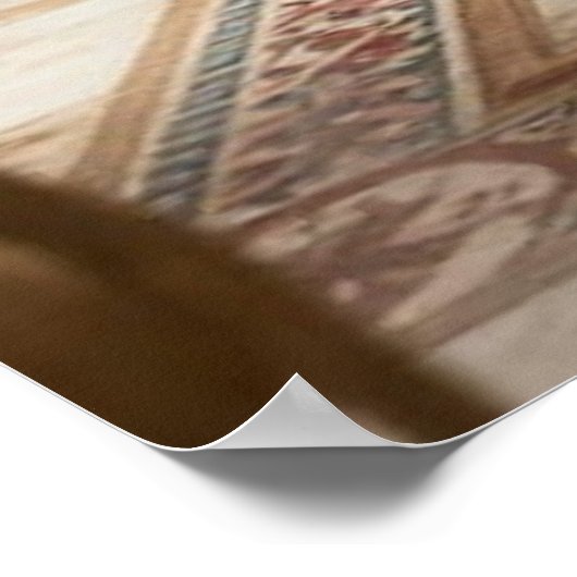 Art Deco Opulence Geometric PatternsIIIHER_XHU_001 ポスター (角)