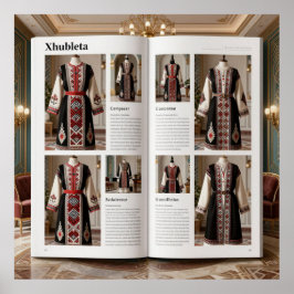 Art Deco Opulence Geometric PatternsVI HER_XHU_001 ポスター