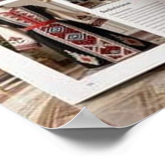 Art Deco Opulence GeometricPatterns IX HER_XHU_001 ポスター (角)