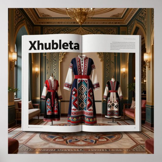 Art Deco Opulence GeometricPatternsVII HER_XHU_001 ポスター (正面)