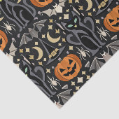 Art Deco Orange Carved Pumpkins 薄葉紙 (詳細)