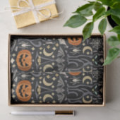 Art Deco Orange Carved Pumpkins 薄葉紙 (ギフト)