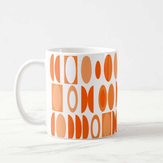 Art Deco Oval コーヒーマグカップ (左)