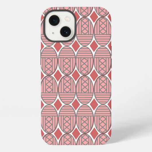 Art Deco Ovals iPhoneケース (裏面)