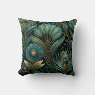 Art Deco Pattern 8 Print - Throw Pillow クッション