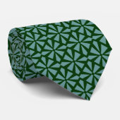 Art Deco Pattern II - Ocean Green on Dark Green ネクタイ (ロール)