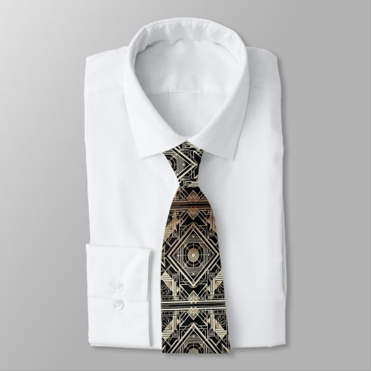 Art Deco Pattern Neck Tie ネクタイ (タイ)