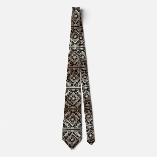 Art Deco Pattern Neck Tie ネクタイ (正面)