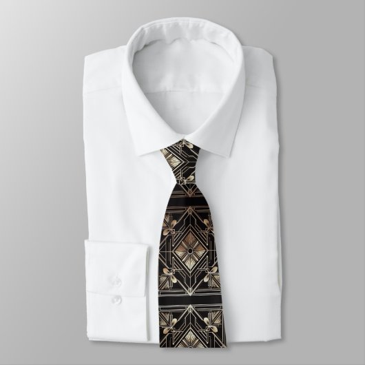 Art Deco Pattern Neck Tie ネクタイ (タイ)