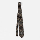 Art Deco Pattern Neck Tie ネクタイ (裏面)