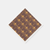 Art Deco pattern with fan-shaped motifs  スタンダードカクテルナプキン (角)