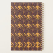 Art Deco pattern with fan-shaped motifs  プランナー手帳 (裏面)
