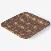 Art Deco pattern with fan-shaped motifs  ペーパープレート (傾斜あり)