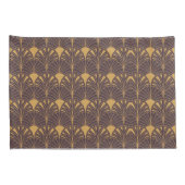 Art Deco pattern with fan-shaped motifs  枕カバー (裏面-右)