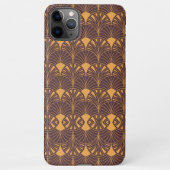 Art Deco pattern with fan-shaped motifs  iPhoneケース (裏面)