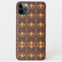 Art Deco pattern with fan-shaped motifs  iPhone 11Pro Maxケース