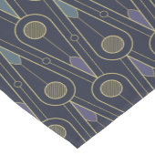 Art Deco pattern with geometric shapes in gold ショートテーブルランナー (コーナー)