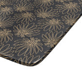 Art Deco pattern with gold floral motifs  カッティングボード (角)