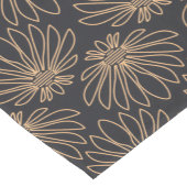 Art Deco pattern with gold floral motifs  ショートテーブルランナー (コーナー)
