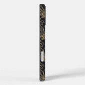 Art Deco pattern with gold floral motifs  Case-Mate iPhoneケース (裏面 / 右)