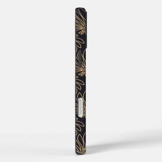 Art Deco pattern with gold floral motifs  Case-Mate iPhoneケース (裏面 / 右)