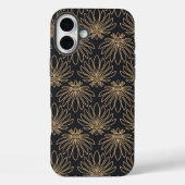 Art Deco pattern with gold floral motifs  Case-Mate iPhoneケース (裏面)