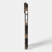 Art Deco pattern with gold floral motifs  Case-Mate iPhoneケース (裏面 / 左)