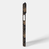 Art Deco pattern with gold floral motifs  Case-Mate iPhoneケース (裏面 / 右)