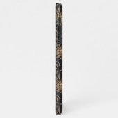 Art Deco pattern with gold floral motifs  iPhoneケース (左側)