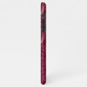 Art Deco pattern with gold geometric fan motifs  iPhoneケース (左側)