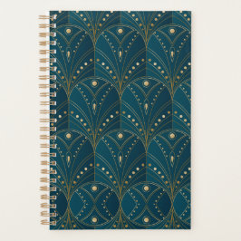 Art Deco pattern with gold geometric shapes プランナー手帳