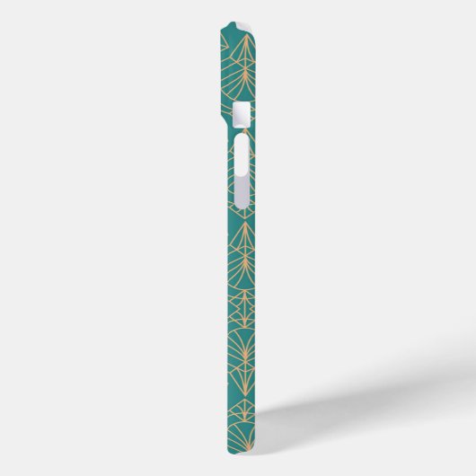 Art Deco pattern with gold geometric shapes  Case-Mate iPhoneケース (裏面 / 左)