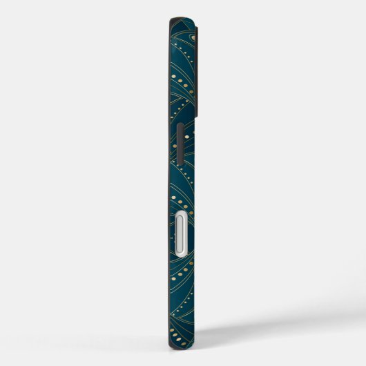 Art Deco pattern with gold geometric shapes Case-Mate iPhoneケース (裏面 / 右)