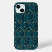 Art Deco pattern with gold geometric shapes Case-Mate iPhoneケース (裏面)