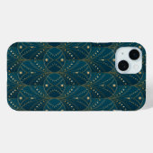 Art Deco pattern with gold geometric shapes Case-Mate iPhoneケース (裏面 (横))