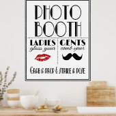 Art Deco PHOTO BOOTH ポスター (キッチン)