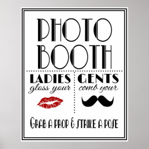 Art Deco PHOTO BOOTH ポスター