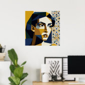 Art Deco Piano Woman Poster Jazz Age Music Room ポスター (ホームオフィス)