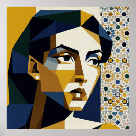 Art Deco Piano Woman Poster Jazz Age Music Room ポスター